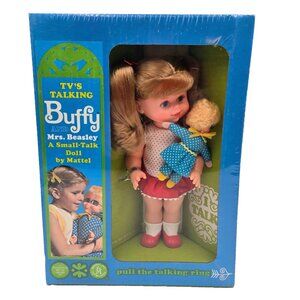 1967 Mattel Talking Buffy And Mrs. Beasley New In Original Box Works Sealed Read